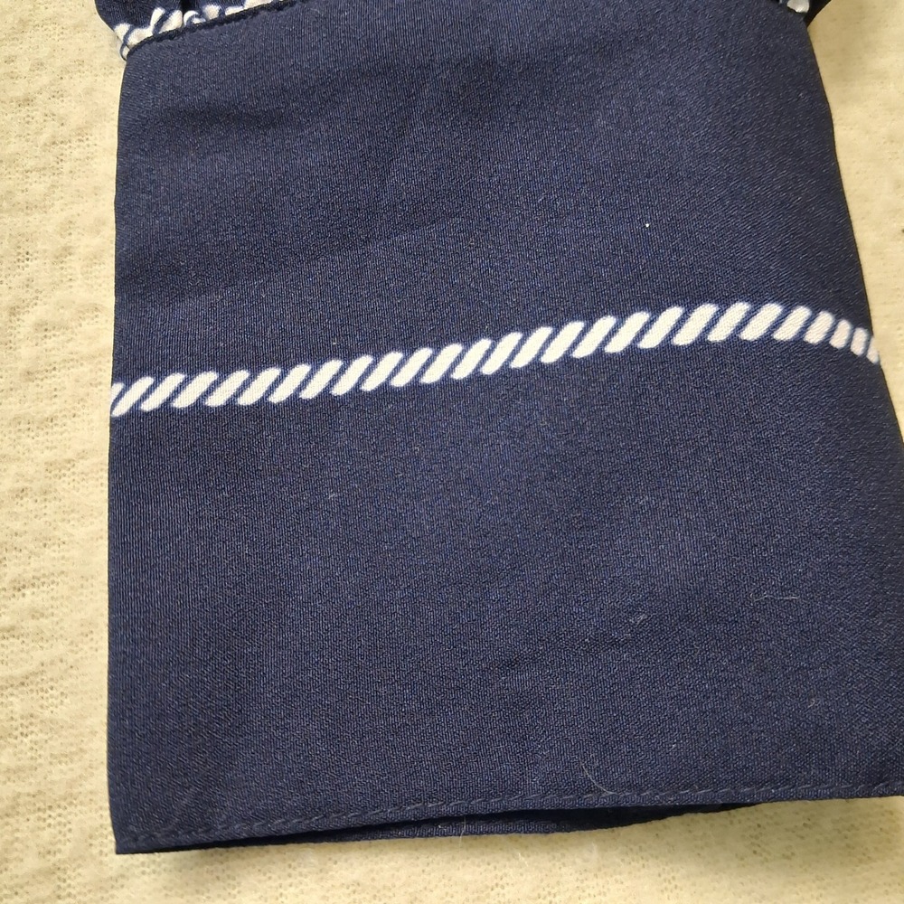 Vineyard Vines Coastal Nautical Rope Print Belted Midi Dress Womens Sz M NWT - Picture 13 of 16